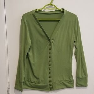 Green Cardigan - size Large
